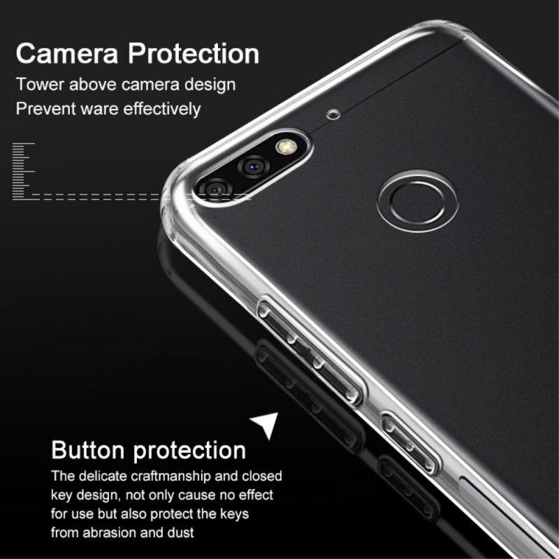 Cover Hoesje Honor 7C Telefoonhoesje Transparant Imak