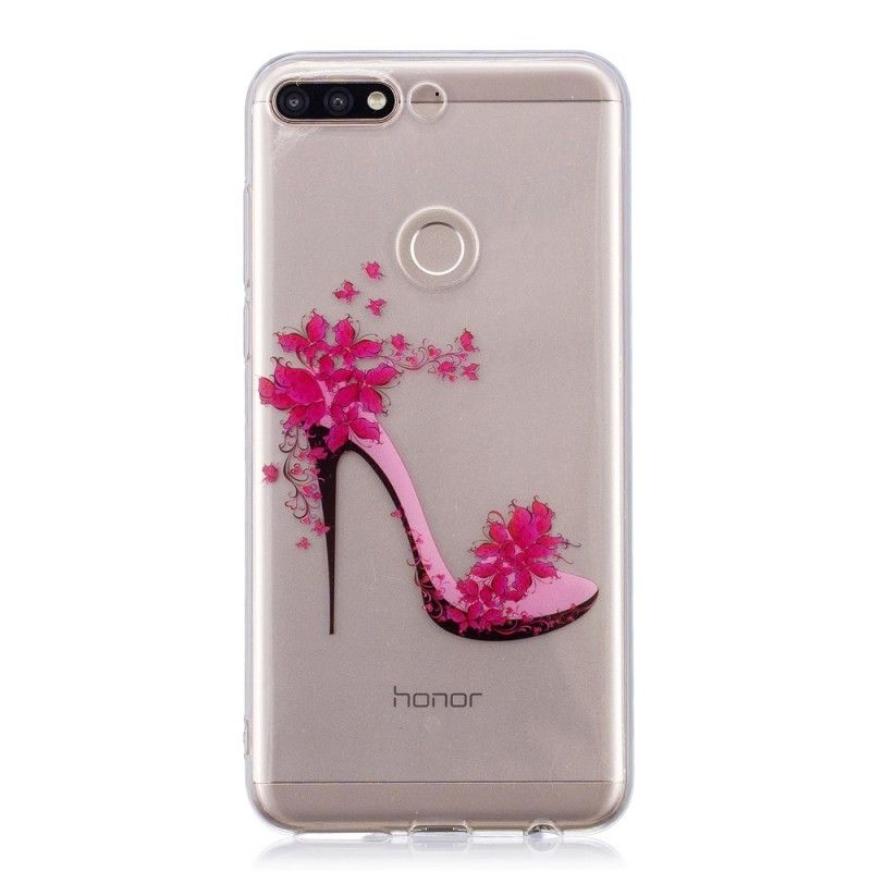 Cover Hoesje Honor 7C Telefoonhoesje Transparante Solitaire Pompen