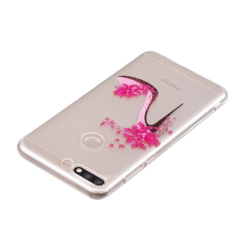 Cover Hoesje Honor 7C Telefoonhoesje Transparante Solitaire Pompen