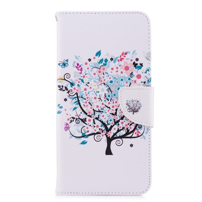 Flip Case Leren Honor 7C Bloemrijke Boom