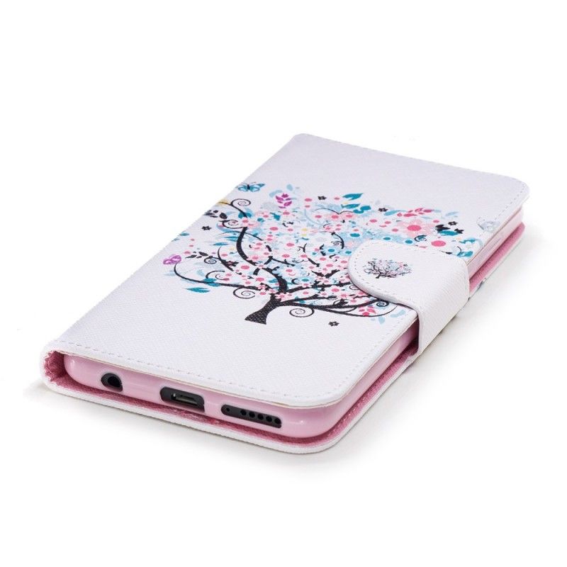 Flip Case Leren Honor 7C Bloemrijke Boom