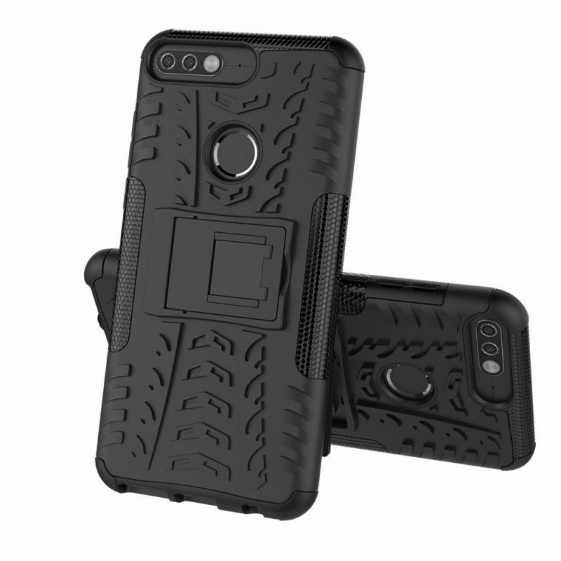 Hoesje Honor 7C Grijs Zwart Ultrabestendig