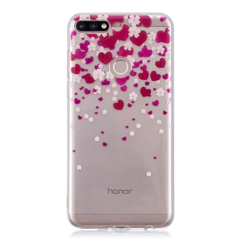 Hoesje Honor 7C Telefoonhoesje Regen Van Harten