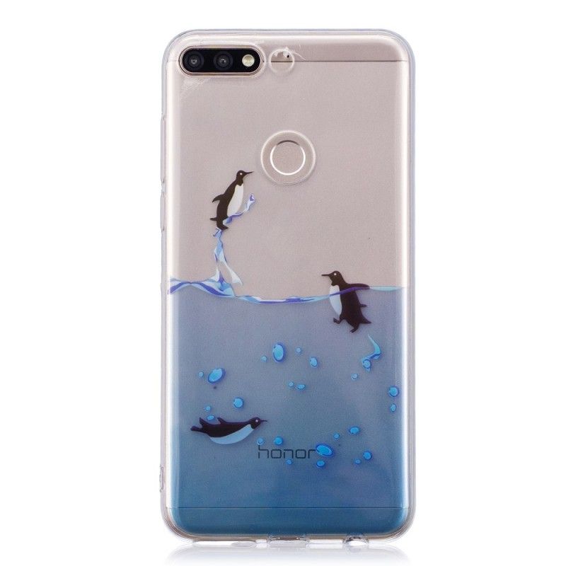 Hoesje voor Honor 7C Transparant Spel Van Pinguïns