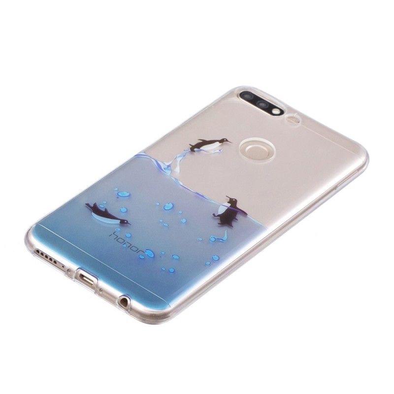 Hoesje voor Honor 7C Transparant Spel Van Pinguïns