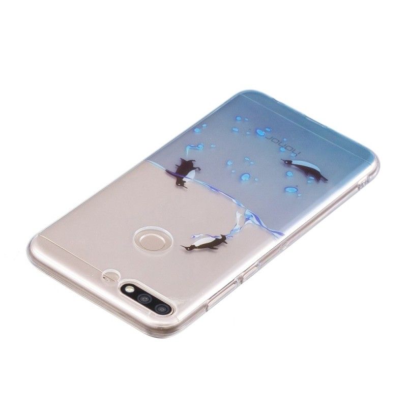 Hoesje voor Honor 7C Transparant Spel Van Pinguïns
