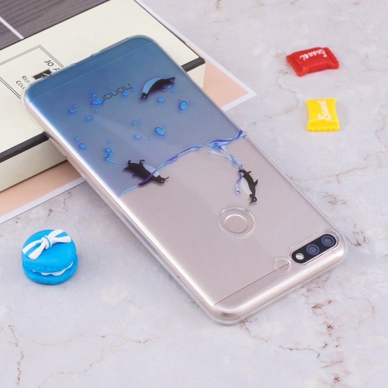 Hoesje voor Honor 7C Transparant Spel Van Pinguïns