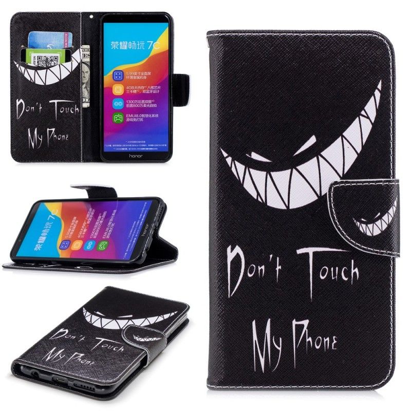 Leren Hoesje Honor 7C Duivelse Telefoon