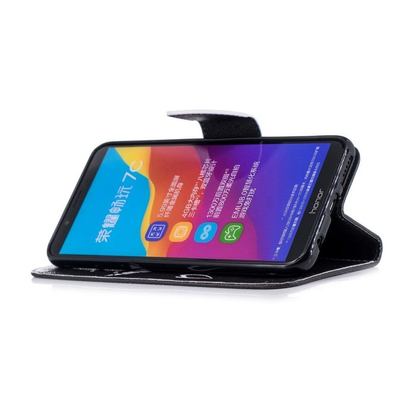 Leren Hoesje Honor 7C Duivelse Telefoon
