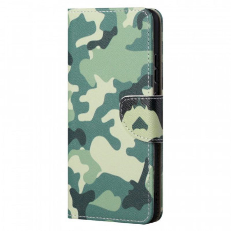 Folio-hoesje voor Moto G71 5G Militaire Camouflage