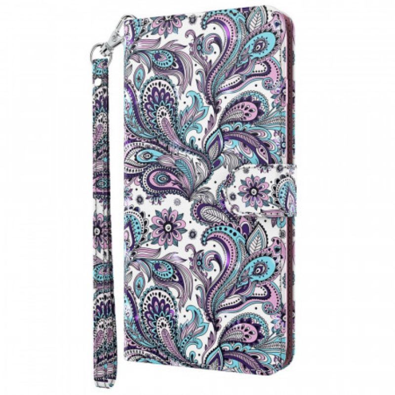 Folio-hoesje voor Moto G71 5G Paisley