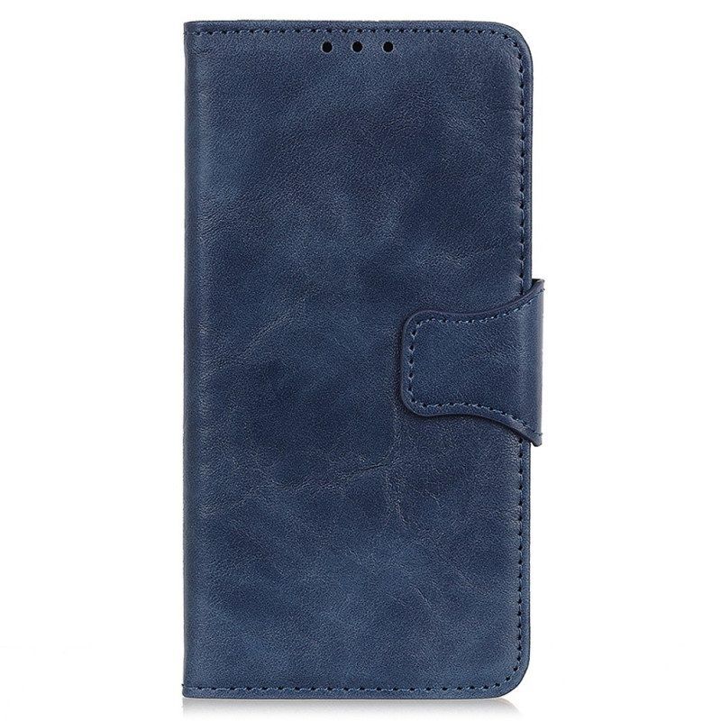 Folio-hoesje voor Sony Xperia 5 IV Gespleten Lederen Vintage Sluiting