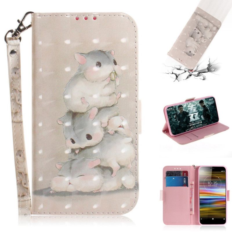 Bescherming Hoesje Sony Xperia L3 Telefoonhoesje Stringhamsters