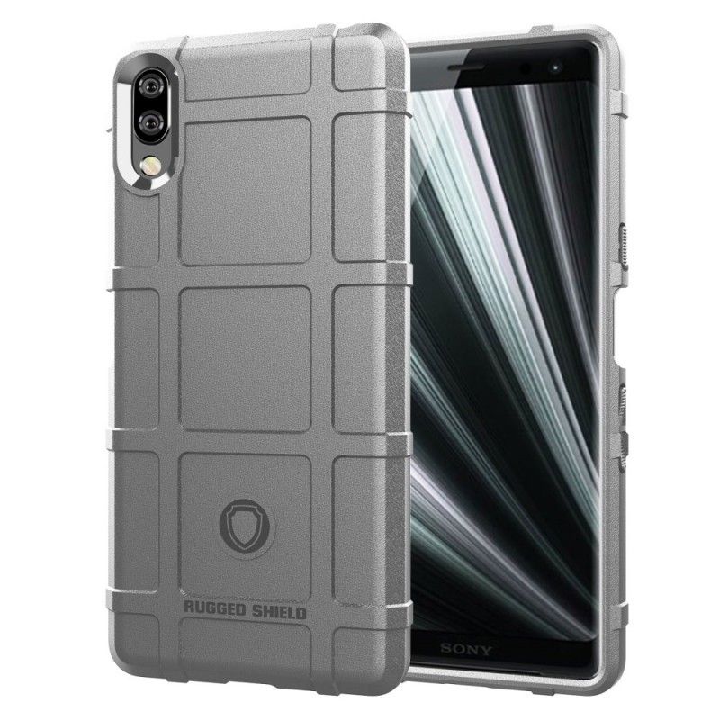 Hoesje voor Sony Xperia L3 Grijs Zwart Robuust Schild