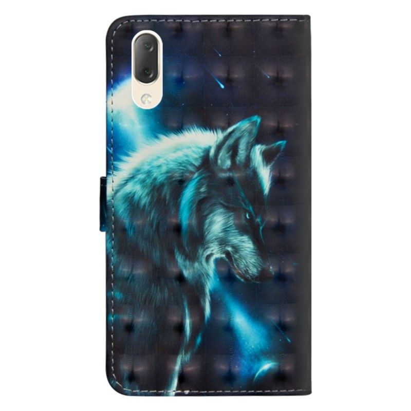 Leren Hoesje Sony Xperia L3 Majestueuze Wolf