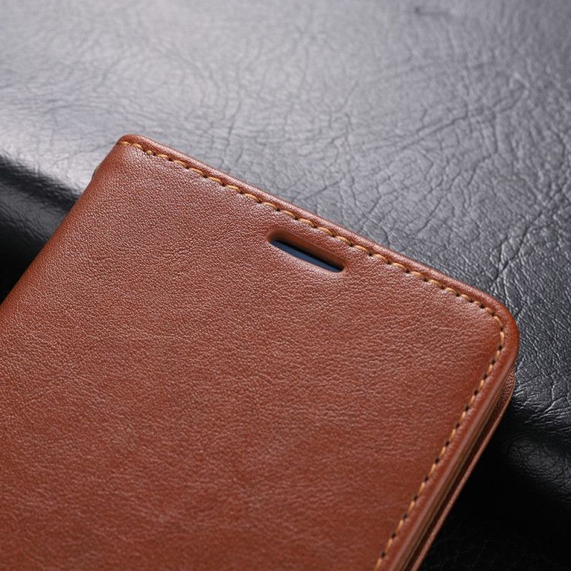 Flip Case Leren Oppo A72 Bruin Zwart Azns Kunstleer