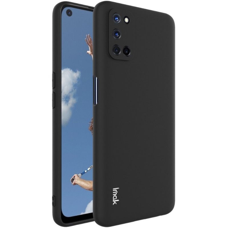 Hoesje Oppo A72 Donkerblauw Zwart Uc-1 Serie Siliconen Mat Imak