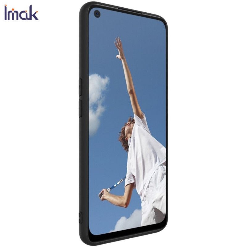 Hoesje Oppo A72 Donkerblauw Zwart Uc-1 Serie Siliconen Mat Imak