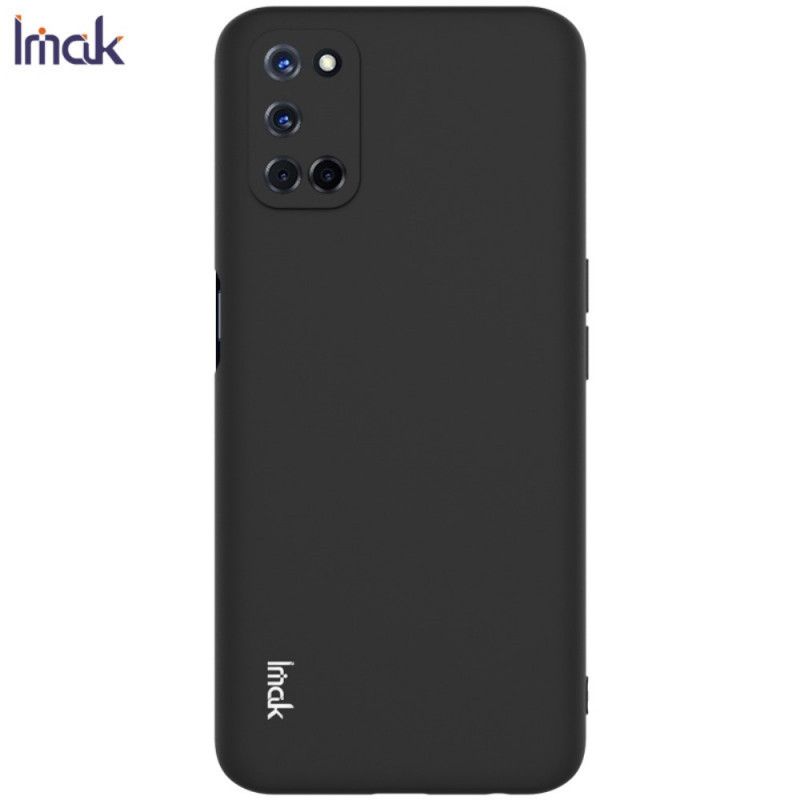 Hoesje Oppo A72 Donkerblauw Zwart Uc-1 Serie Siliconen Mat Imak