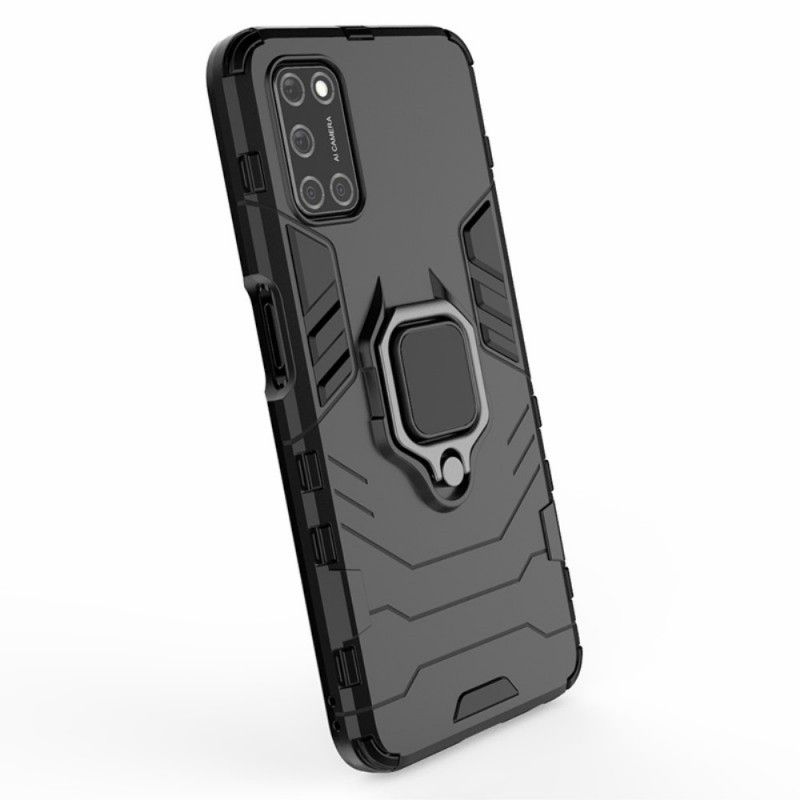 Hoesje Oppo A72 Rood Zwart Resistente Ring