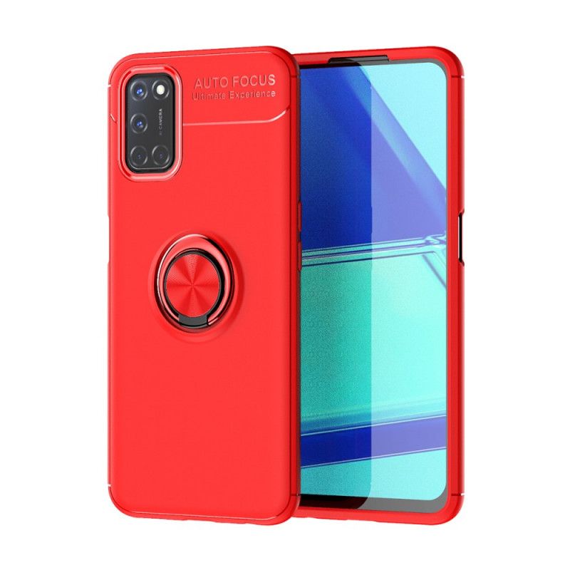 Hoesje Oppo A72 Rood Zwart Roterende Ring