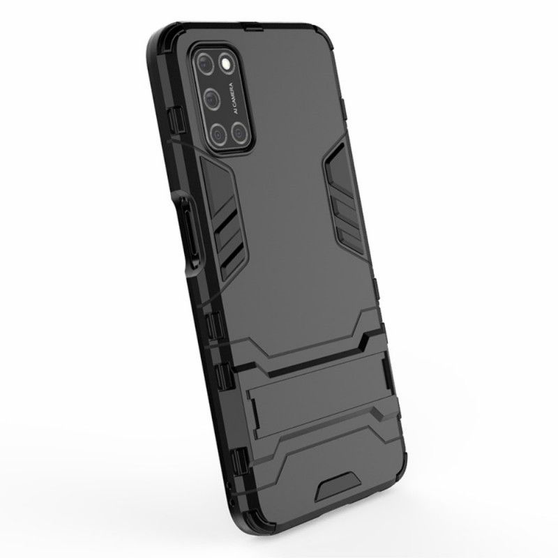 Hoesje voor Oppo A72 Rood Zwart Ultrabestendige Tong