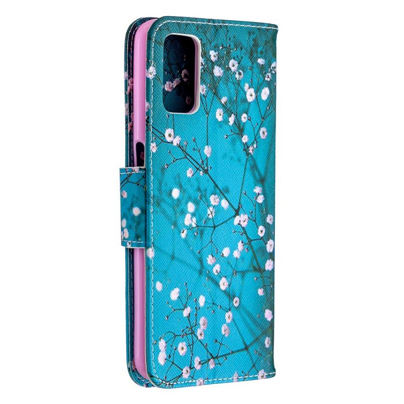 Leren Hoesje Oppo A72 Bloeiende Boom