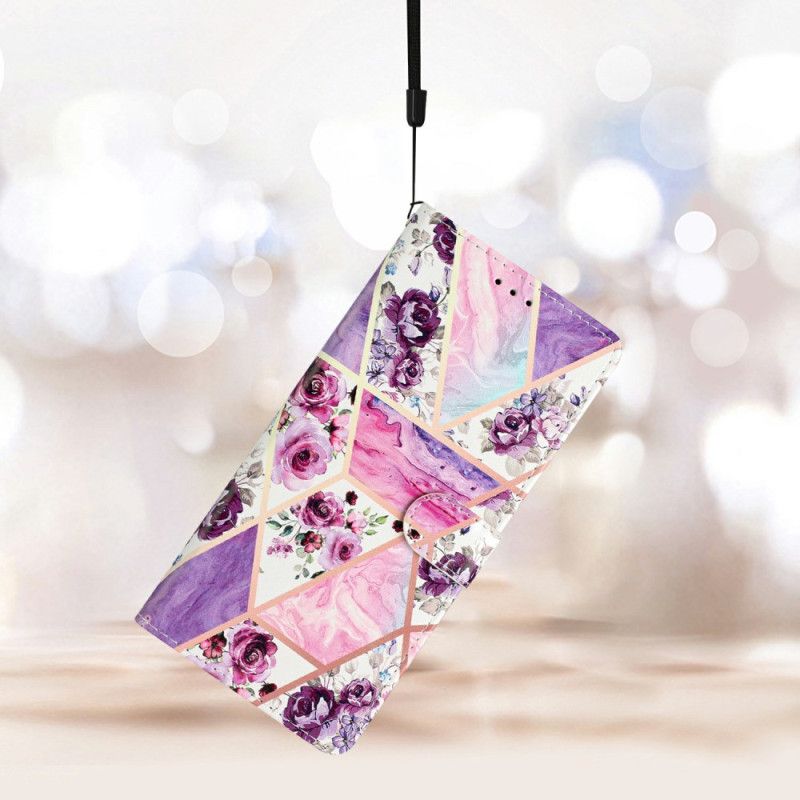 Bescherming Hoesje Xiaomi 15 Paars Bloemenpatroon