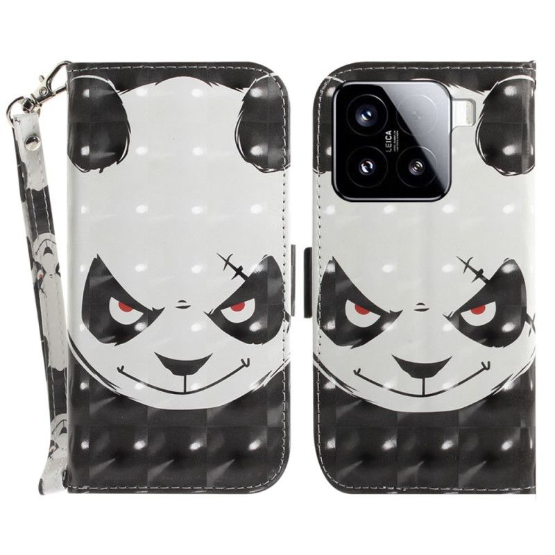 Bescherming Hoesje Xiaomi 15 Sleutelkoord Met Boze Panda