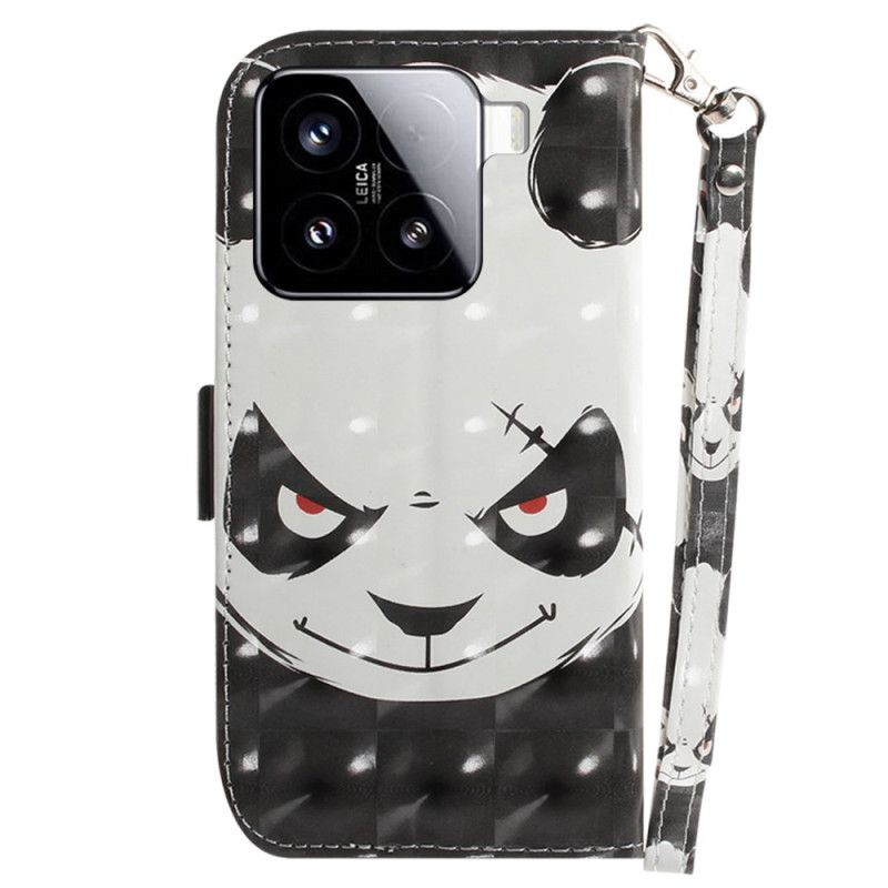 Bescherming Hoesje Xiaomi 15 Sleutelkoord Met Boze Panda