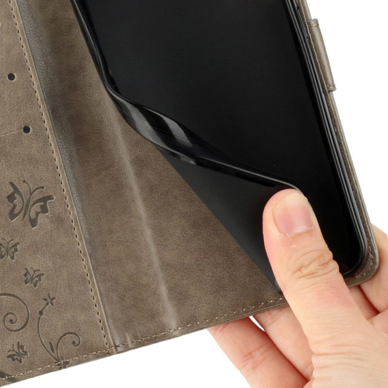 Flip Case Leren Xiaomi 15 Bloemenpatroon