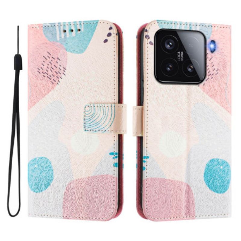 Flip Case Leren Xiaomi 15 Graffiti Motief