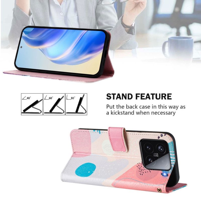 Flip Case Leren Xiaomi 15 Graffiti Motief