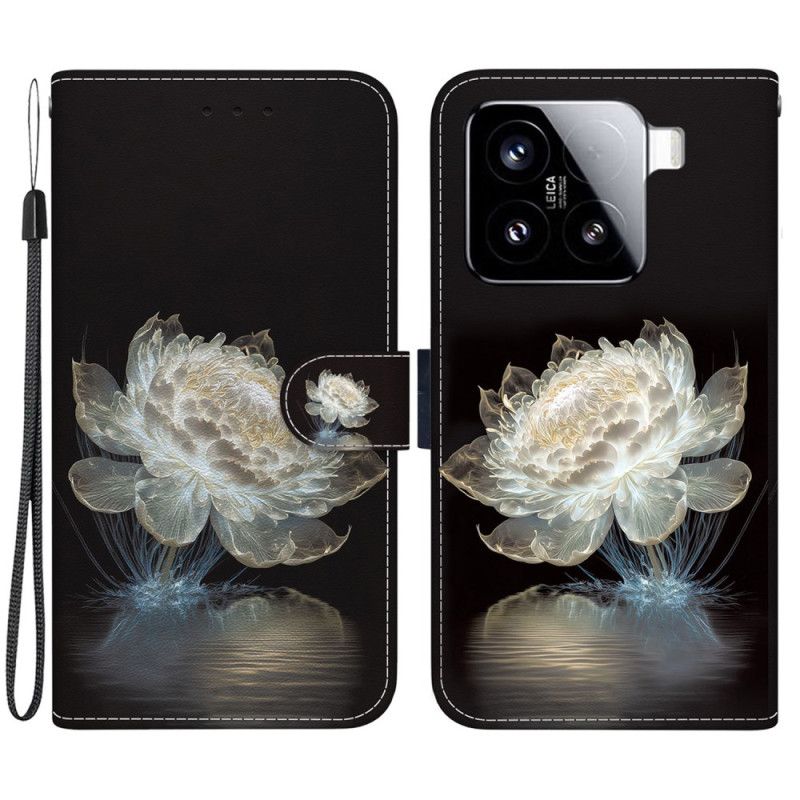 Folio-hoesje Xiaomi 15 Kristallen Pioenroos