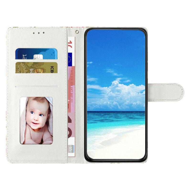 Folio-hoesje Xiaomi 15 Telefoonhoesje Blauwe Vlinder In Vlucht
