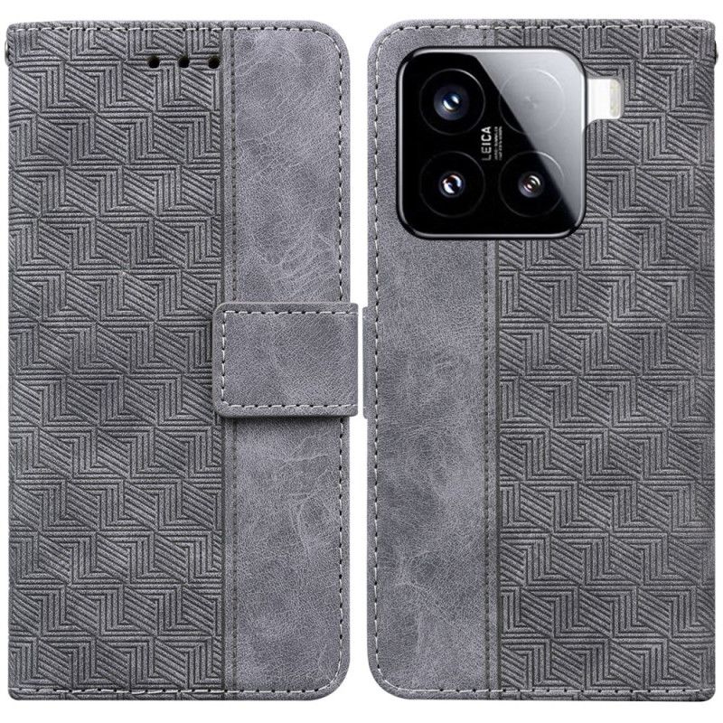 Folio-hoesje Xiaomi 15 Telefoonhoesje Geweven Design
