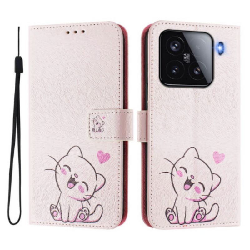 Folio-hoesje Xiaomi 15 Telefoonhoesje Kitten Motief