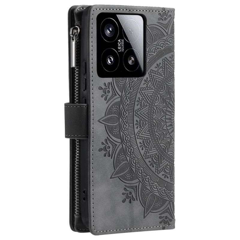 Folio-hoesje Xiaomi 15 Telefoonhoesje Portemonnee Met Mandala-effect (suède)