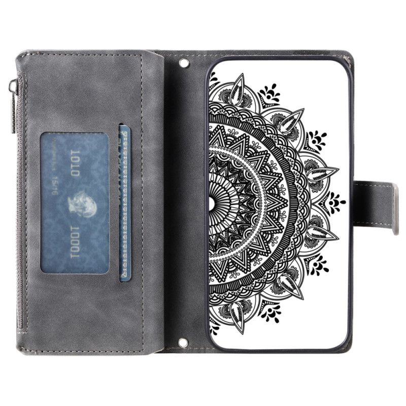 Folio-hoesje Xiaomi 15 Telefoonhoesje Portemonnee Met Mandala-effect (suède)