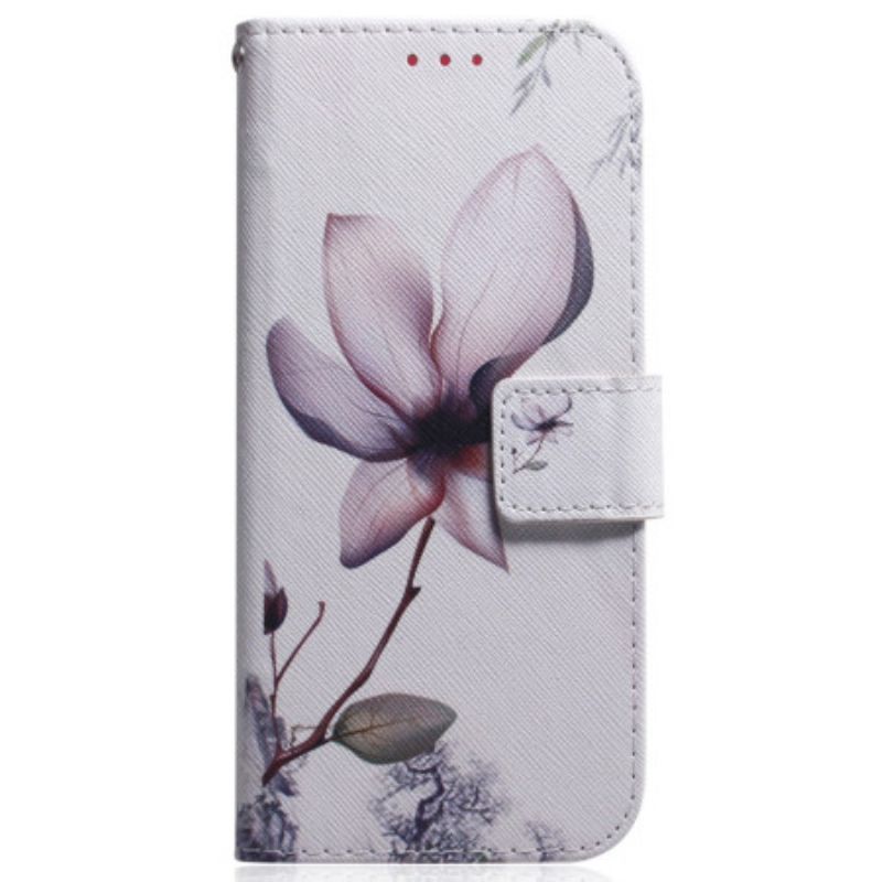 Folio-hoesje Xiaomi 15 Telefoonhoesje Roze Bloem