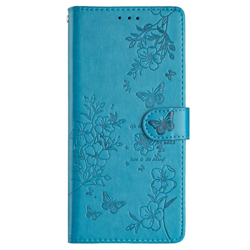 Folio-hoesje Xiaomi 15 Telefoonhoesje Vlinders En Bloemen