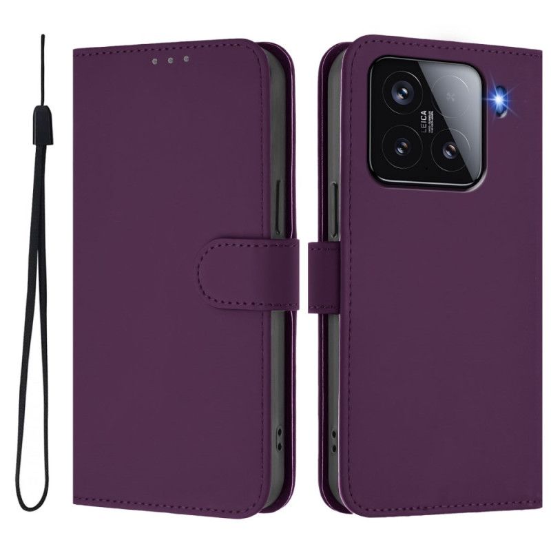 Leren Hoesje Voor Xiaomi 15 Geïntegreerde Standaard Met Verstelbare Kijkhoeken