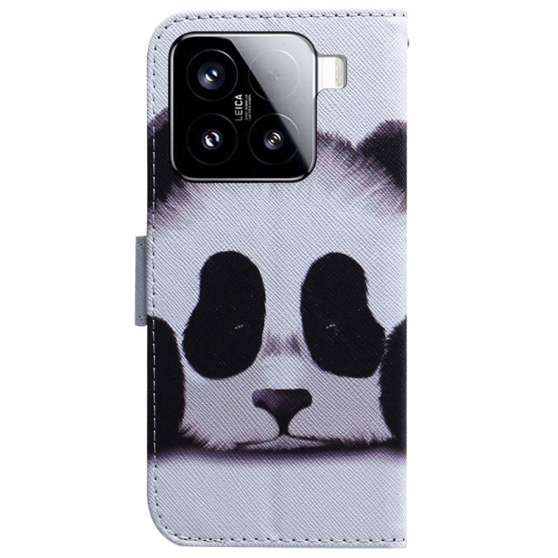 Leren Hoesje Voor Xiaomi 15 Panda