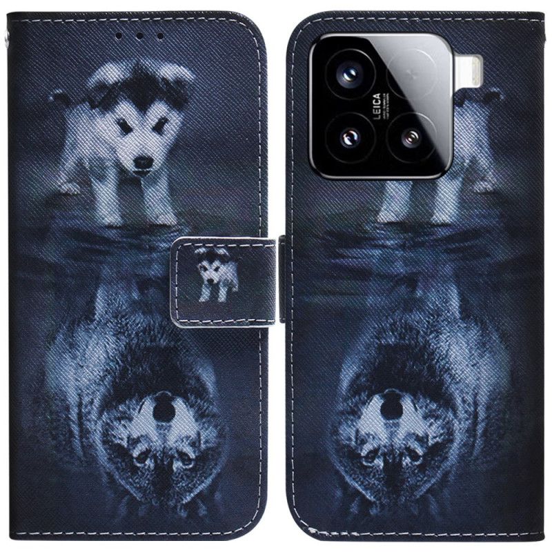 Leren Hoesje Voor Xiaomi 15 Puppydroom