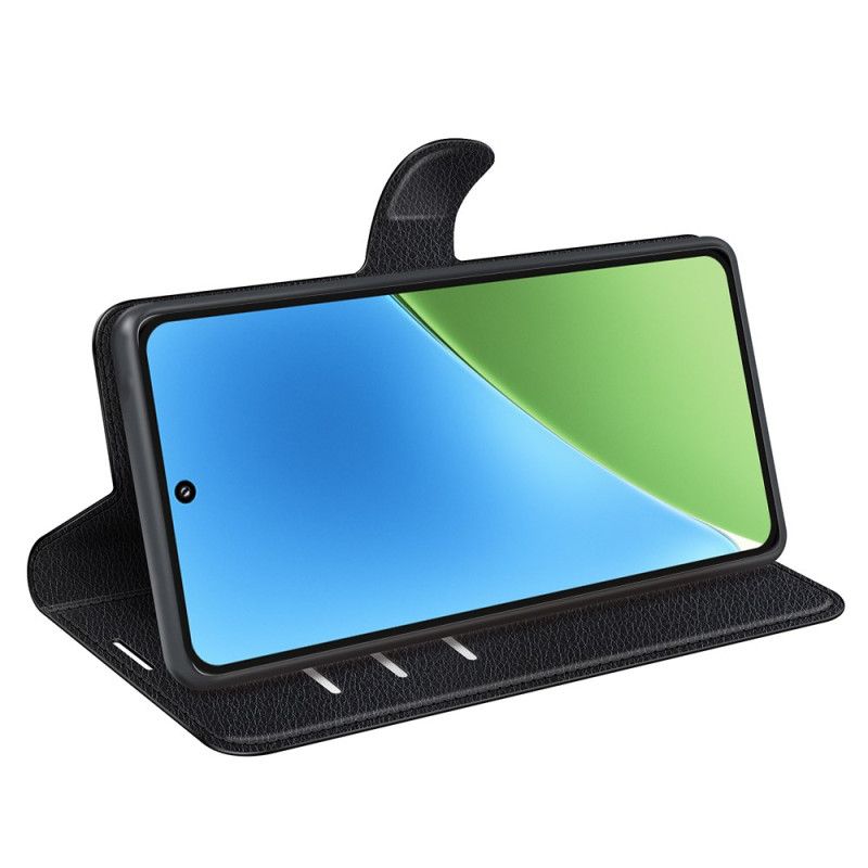 Leren Hoesje Xiaomi 15 Lychee Kunstleer Klassiek Bescherming Hoesje