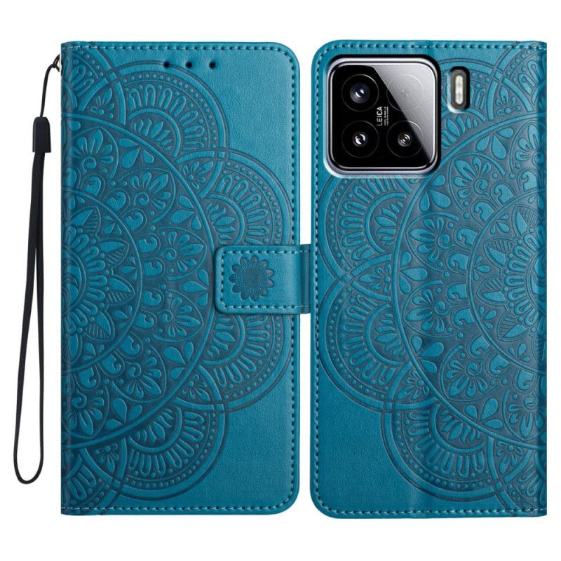 Leren Hoesje Xiaomi 15 Mandala-patroon Bescherming Hoesje