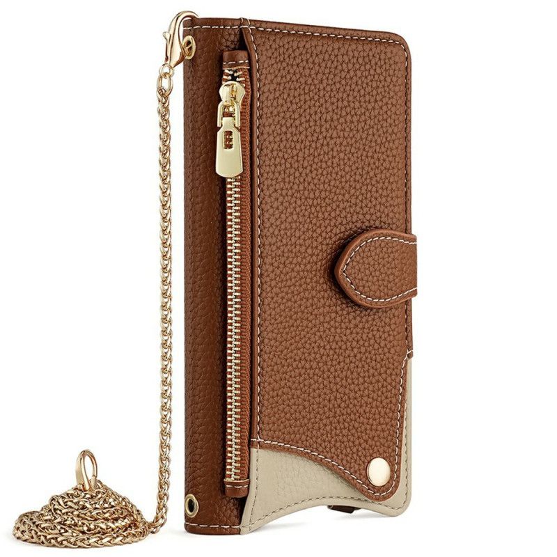 Leren Hoesje Xiaomi 15 Portemonnee En Ketting