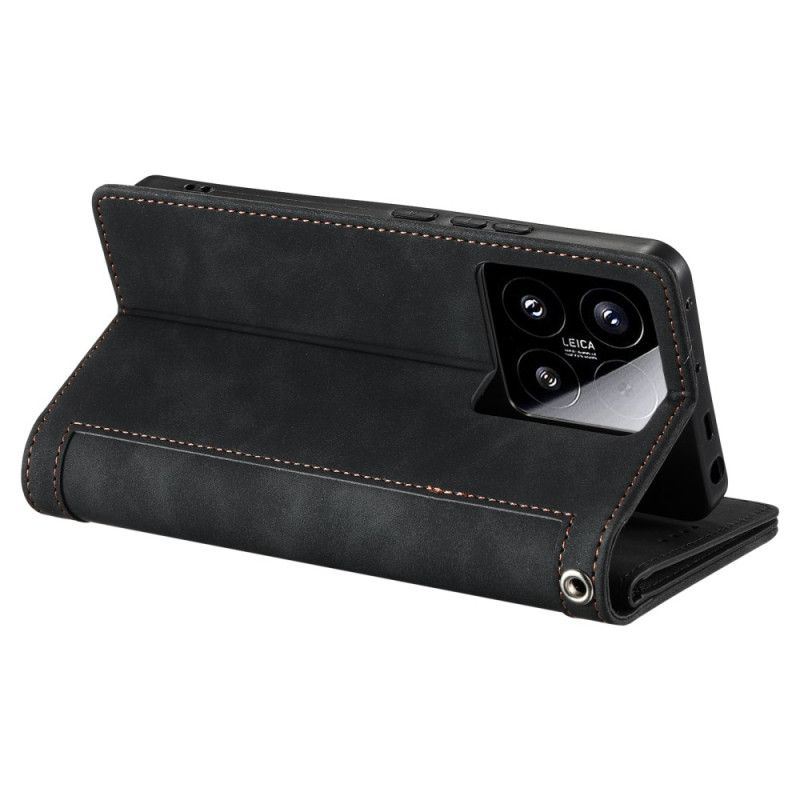 Leren Hoesje Xiaomi 15 Portemonnee Met Ritssluiting Bescherming Hoesje