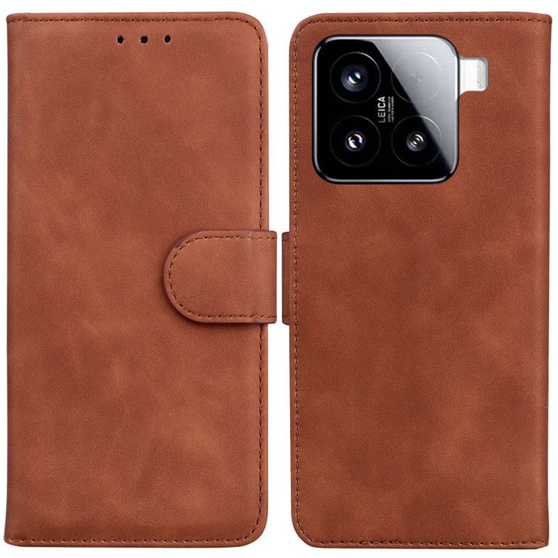 Leren Hoesje Xiaomi 15 Suède-effect
