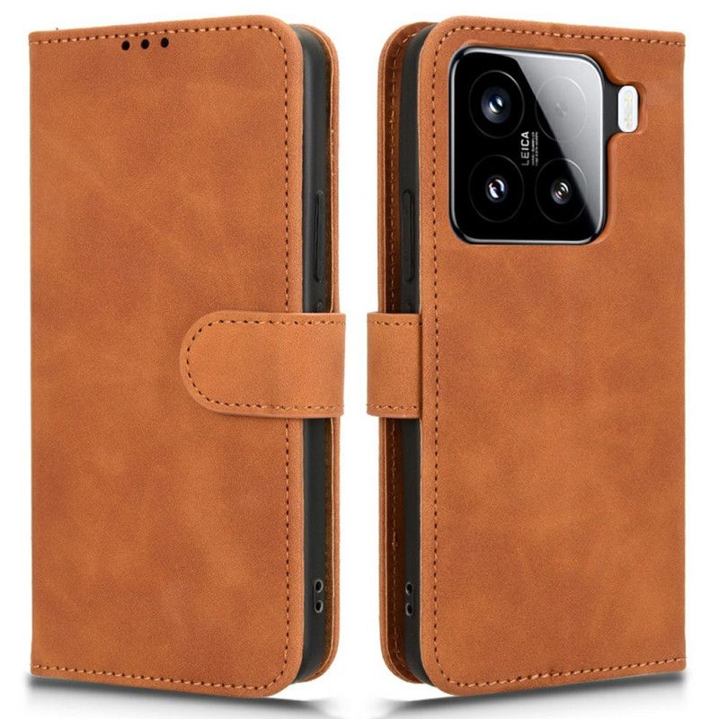 Leren Hoesje Xiaomi 15 Suède-effect Bescherming Hoesje